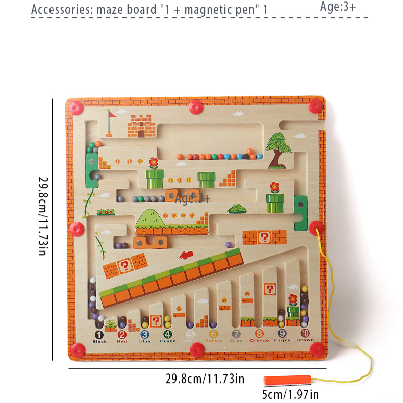 Magnetic Color and Number Learning Board