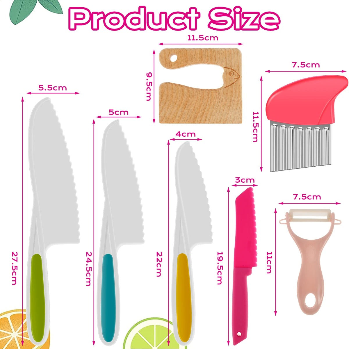 Kid Safe Cooking Knife Set