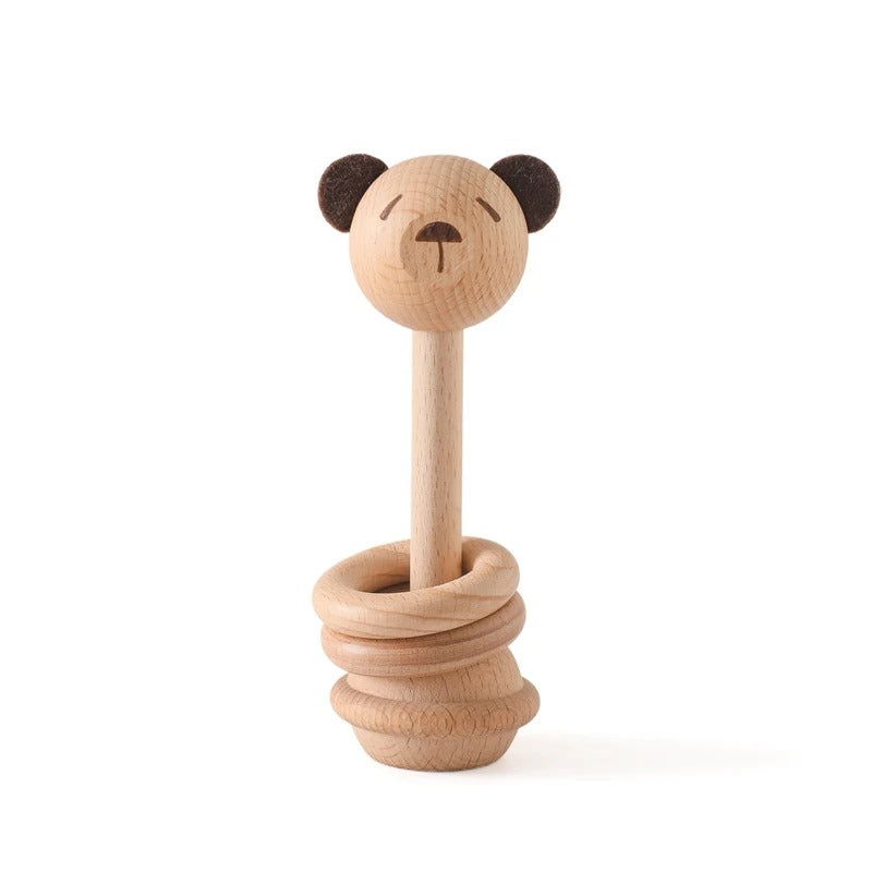 Wooden Animal Rattles