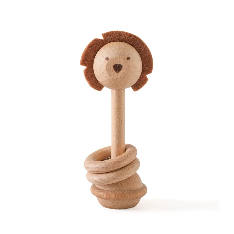 Wooden Animal Rattles